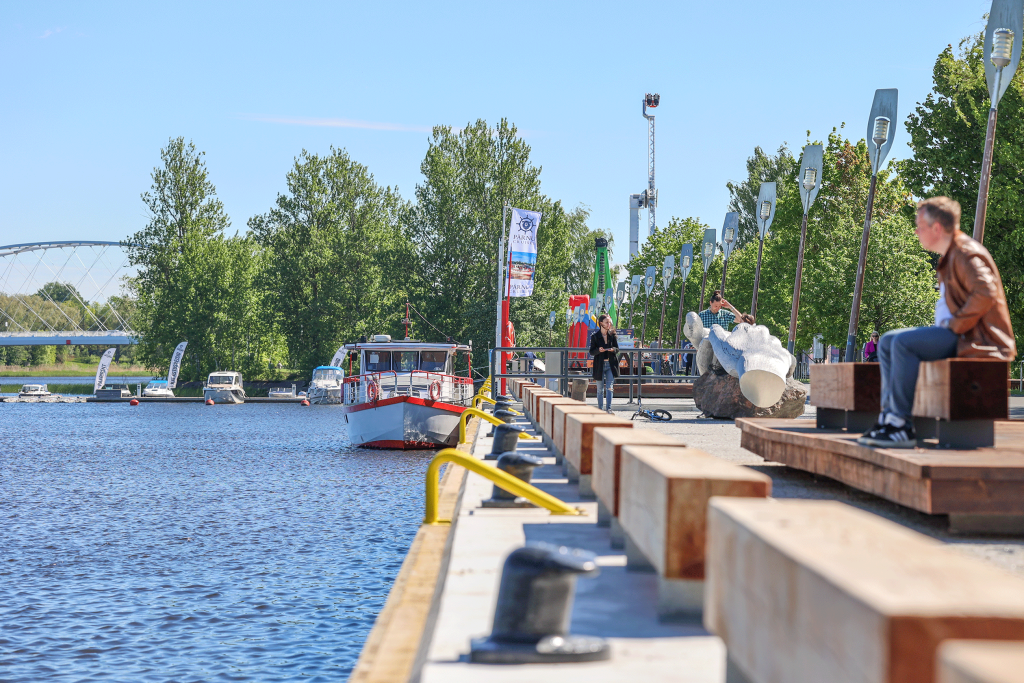 Pärnu kesklinna renoveeritud kai