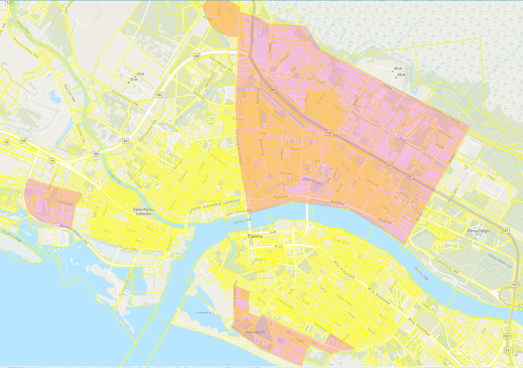 Pärnu üleujutusalade kaart 